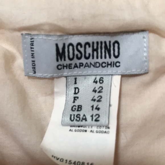 🌸NEW🌸 Moschino Cheap and Chic Vintage Pink Peach Skirt - Picture 6 of 15
